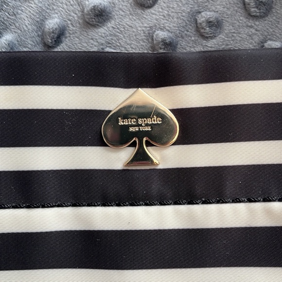 Kate Spade Black and White Striped Bag - Picture 2 of 3